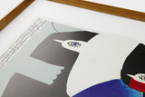 [Limited] Art Touch Kanae Kouno Art Poster with Teak Frame / TOUCH & FLOW