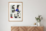 [Limited] Art Touch Kanae Kouno Art Poster with Teak Frame / TOUCH & FLOW