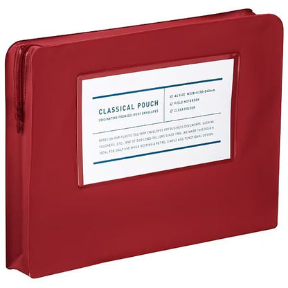 Red A4 Classical Pouch