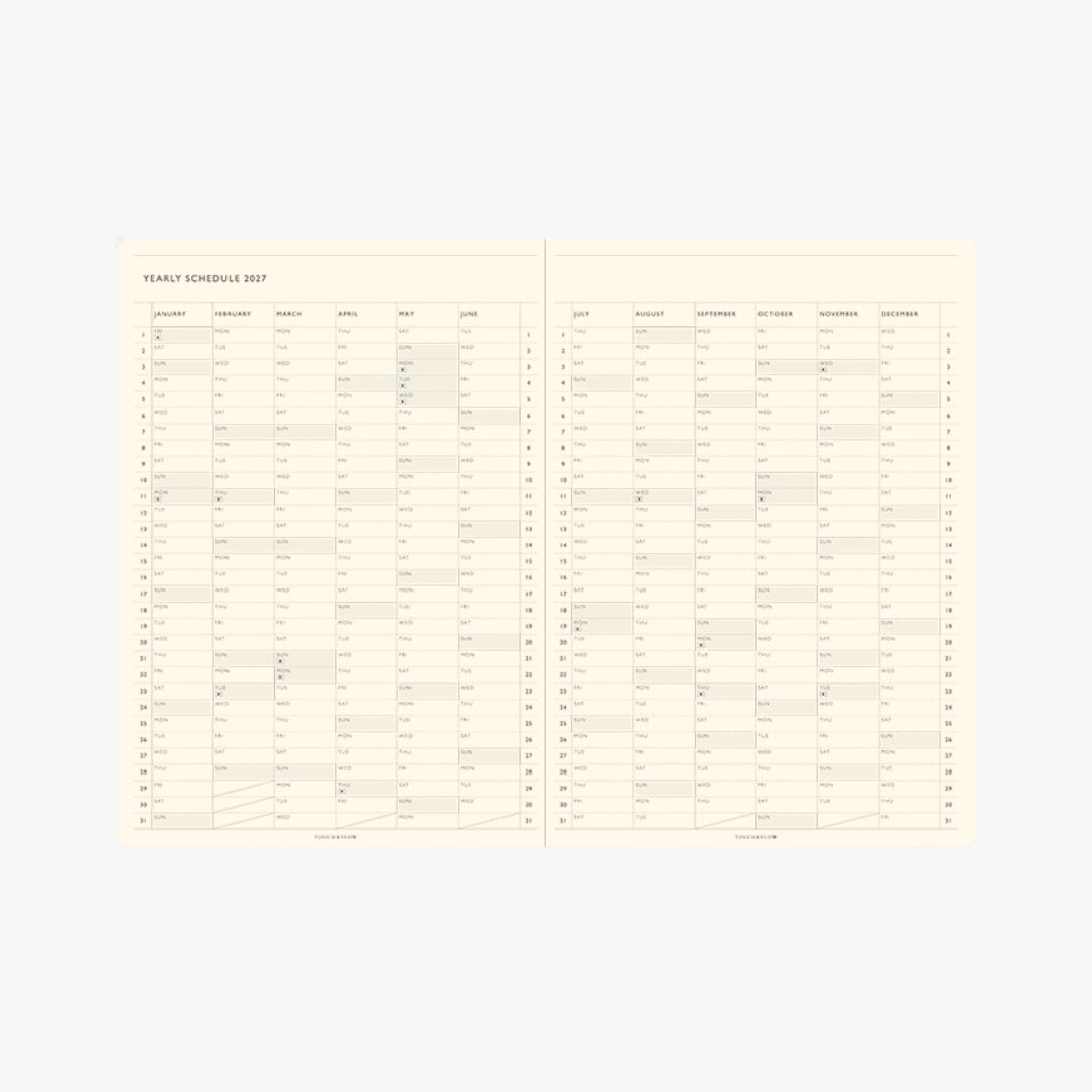 TODAY Monthly Block Planner 2027 / TOUCH & FLOW