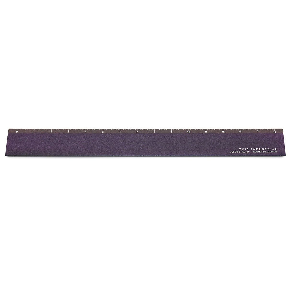 A6063 Iridescent Aluminum Ruler 15cm Yellow Knife / Luddite - bungu
