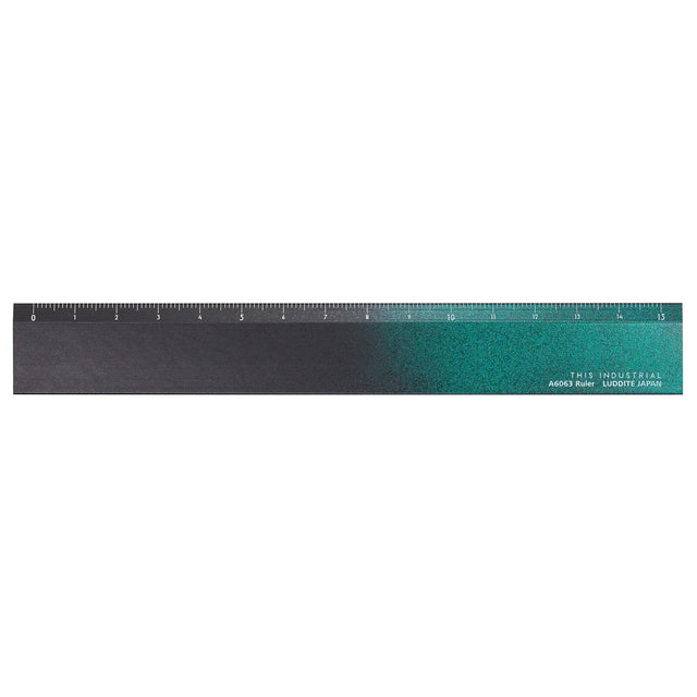 A6063 Iridescent Aluminum Ruler 15cm Yellow Knife / Luddite - bungu