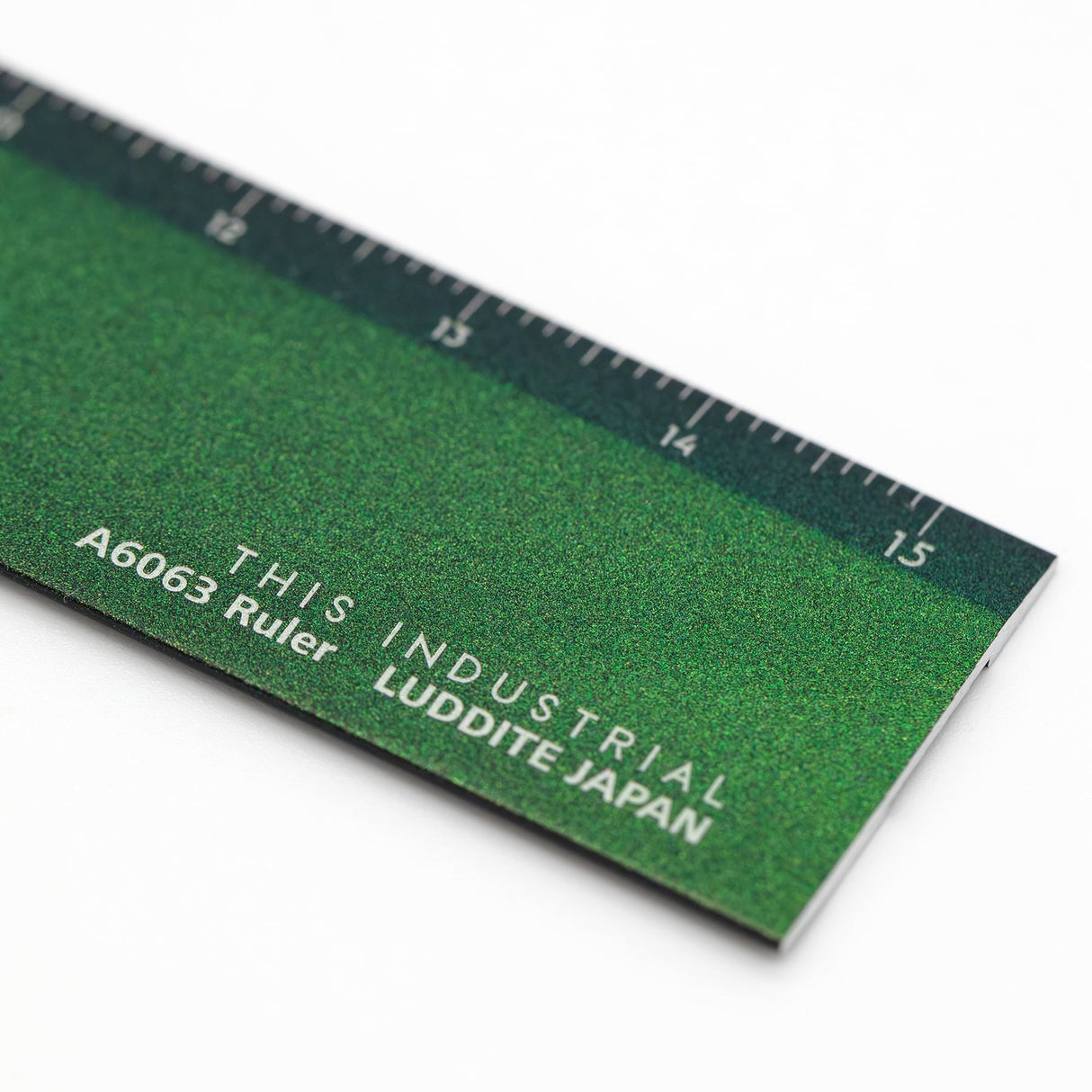 A6063 Iridescent Aluminum Ruler 15cm Yellow Knife / Luddite - bungu