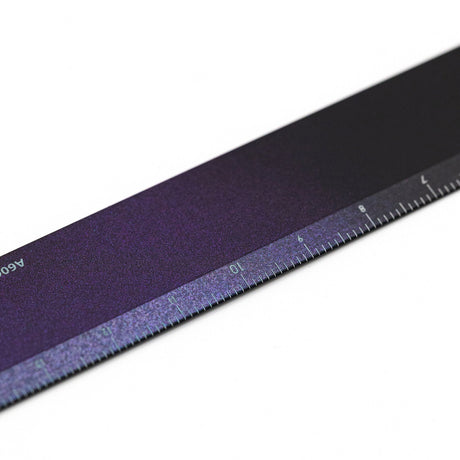 A6063 Iridescent Aluminum Ruler 15cm Yellow Knife / Luddite - bungu