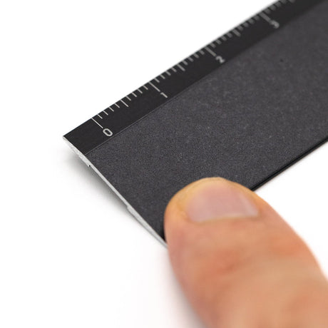 A6063 Iridescent Aluminum Ruler 15cm Yellow Knife / Luddite - bungu