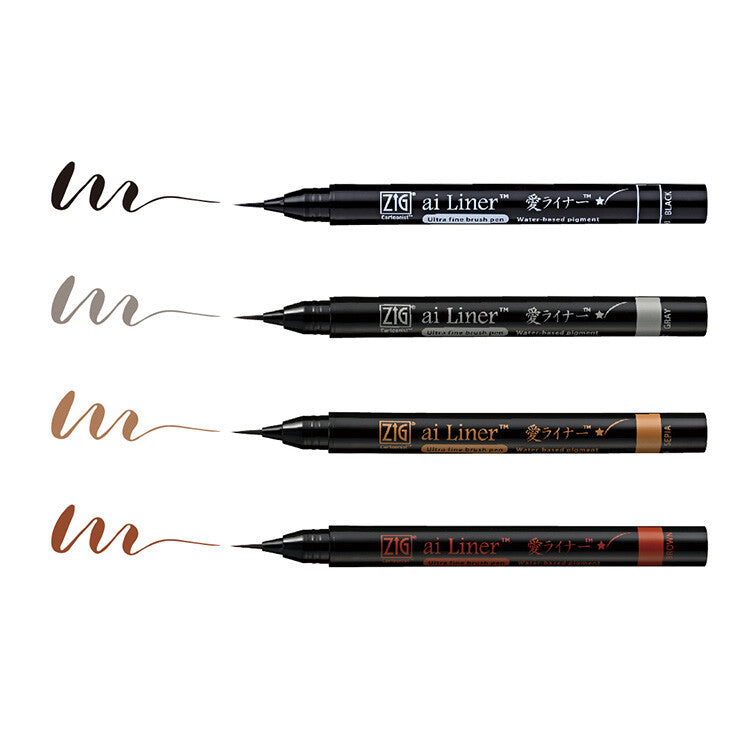 Ai Liner Ultra Fine Tip Brush Pen / Kuretake