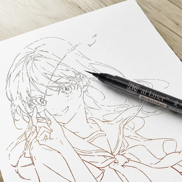Ai Liner Ultra Fine Tip Brush Pen / Kuretake