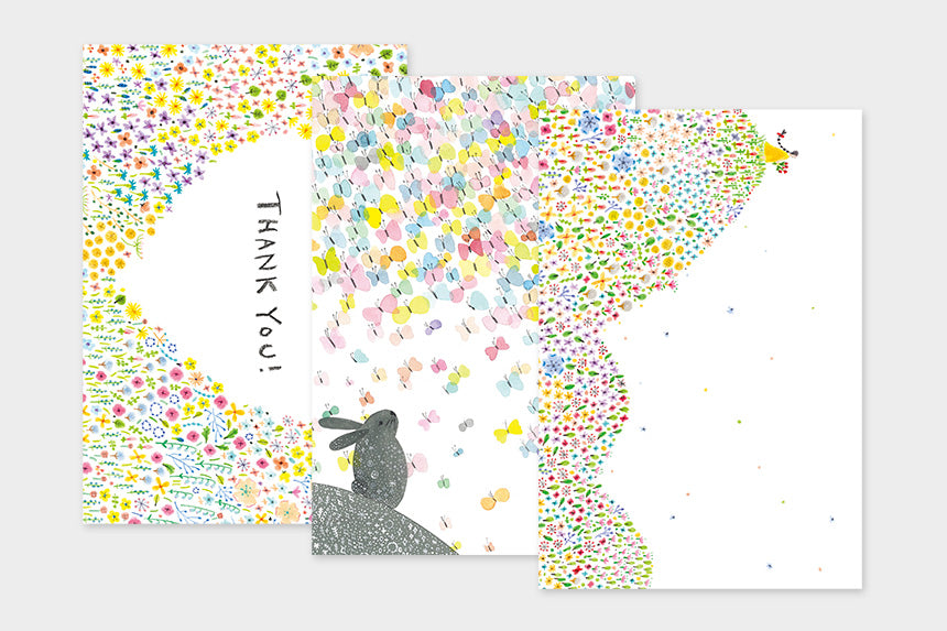 Art Touch Aiko Poole Postcards / TOUCH & FLOW