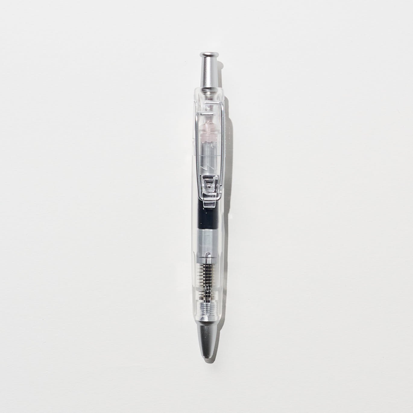 Set Of 5 Blue Push-Button Ballpoint Pens, Retractable Water-Based Ballpoint Pens, Student