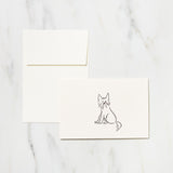 Alex the Dog Card / Letterpress Letters - bungu