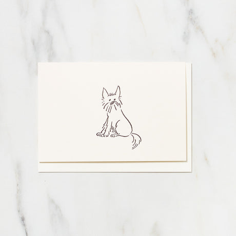 Alex the Dog Card / Letterpress Letters - bungu