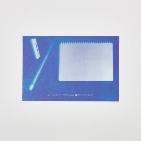 "All on Paper" Washi Postcard by Rika Muranushi / Bungu - bungu