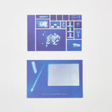 "All on Paper" Washi Postcard by Rika Muranushi / Bungu - bungu