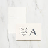 Alphabet Motif Izumi Shiokawa Card / Letterpress Letters - bungu