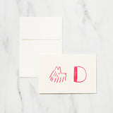 Alphabet Motif Izumi Shiokawa Card / Letterpress Letters - bungu