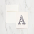 Alphabet Motif Takayo Akiyama Card / Letterpress Letters - bungu