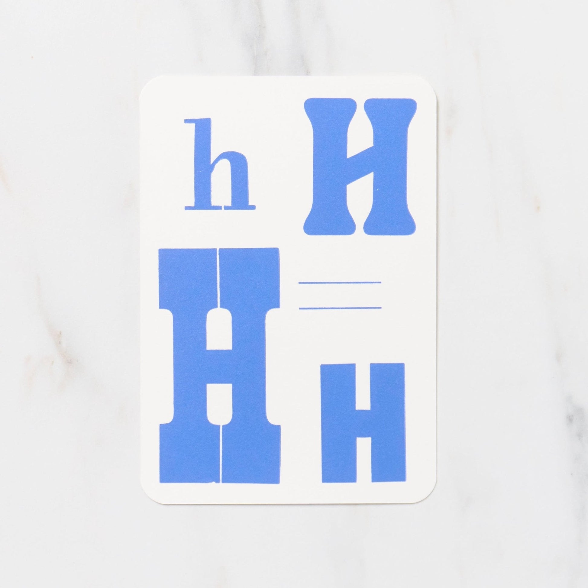 Alphabet Postcard / Letterpress Letters - bungu