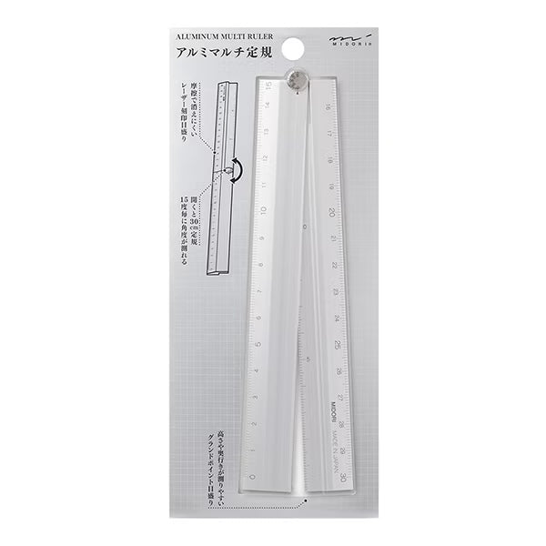 Aluminum Foldable Ruler 30cm / Midori DESIGNPHIL - bungu