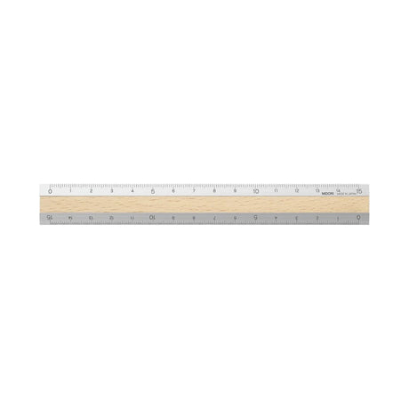 Aluminum & Wood Rulers 15cm / MIDORI - bungu