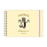 Animal Adventure Club Ring Notebook B6 Horizontal / RYU - RYU - bungu