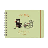 Animal Adventure Club Ring Notebook B6 Horizontal / RYU - RYU - bungu