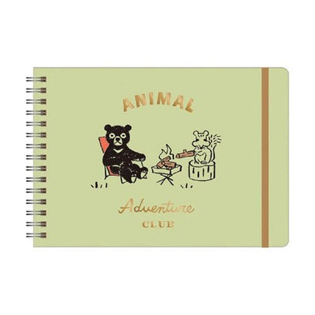 Animal Adventure Club Ring Notebook B6 Horizontal / RYU - RYU - bungu