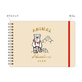 Animal Adventure Club Ring Notebook B6 Horizontal / RYU - RYU - bungu