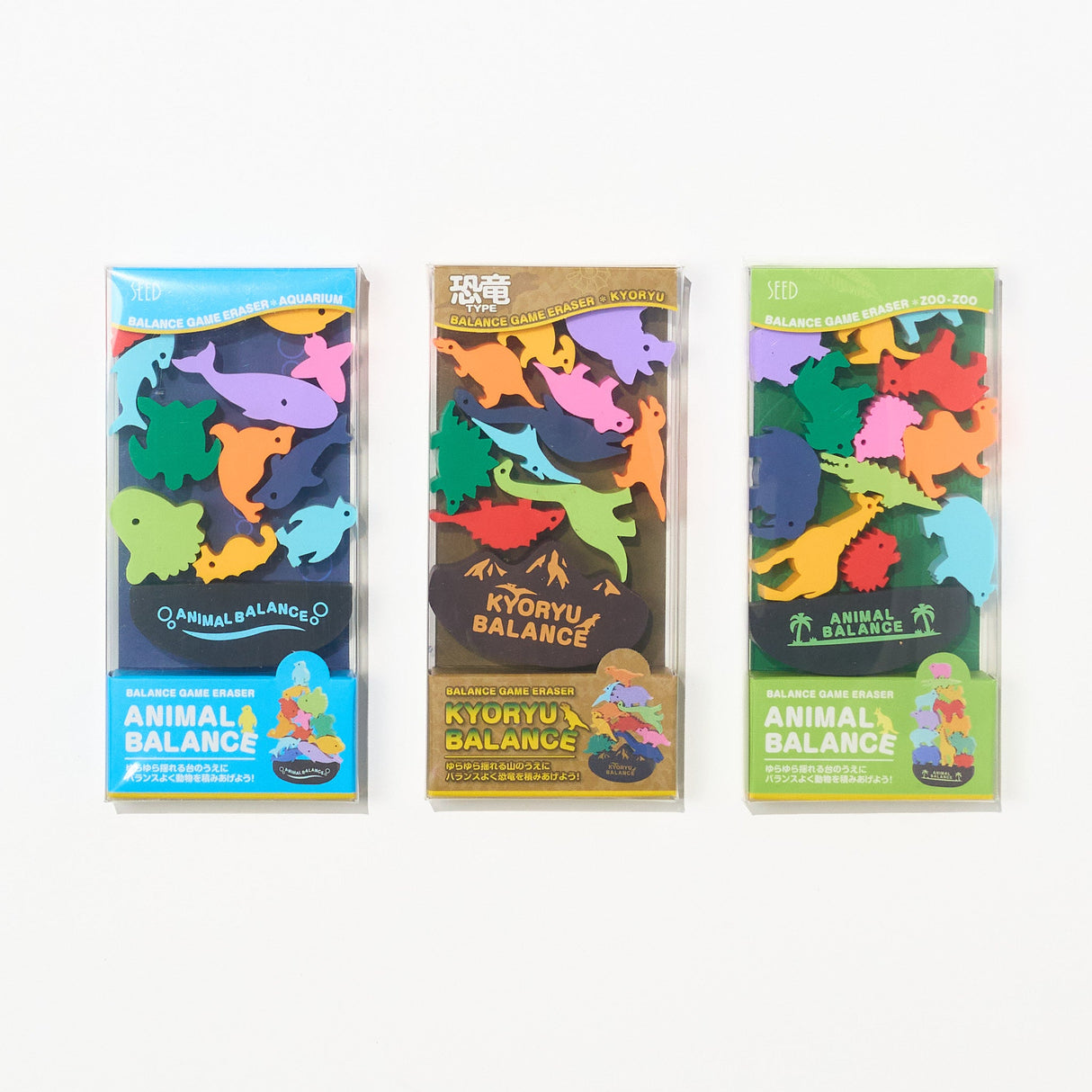 Animal Balance Eraser Toy / SEED - bungu