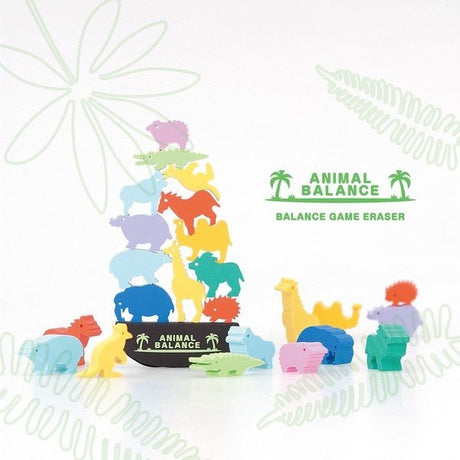Animal Balance Eraser Toy / SEED - bungu
