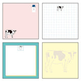 Animal Series Square Memo Pad / GreenFlash - bungu