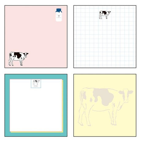 Animal Series Square Memo Pad / GreenFlash - bungu