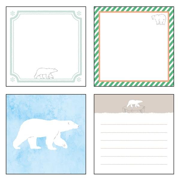 Animal Series Square Memo Pad / GreenFlash - bungu