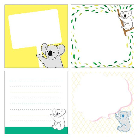 Animal Series Square Memo Pad / GreenFlash - bungu