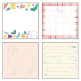 Animal Series Square Memo Pad / GreenFlash - bungu