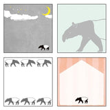 Animal Series Square Memo Pad / GreenFlash - bungu