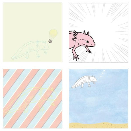 Animal Series Square Memo Pad / GreenFlash - bungu