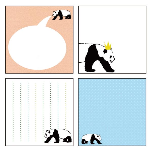 Animal Series Square Memo Pad / GreenFlash - bungu