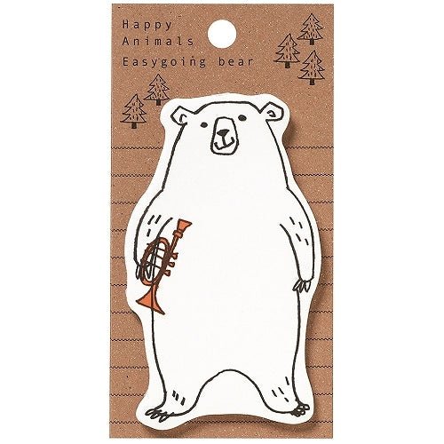 Animal Sticky Notes Cat Bear / Gakken Sta:Ful - bungu