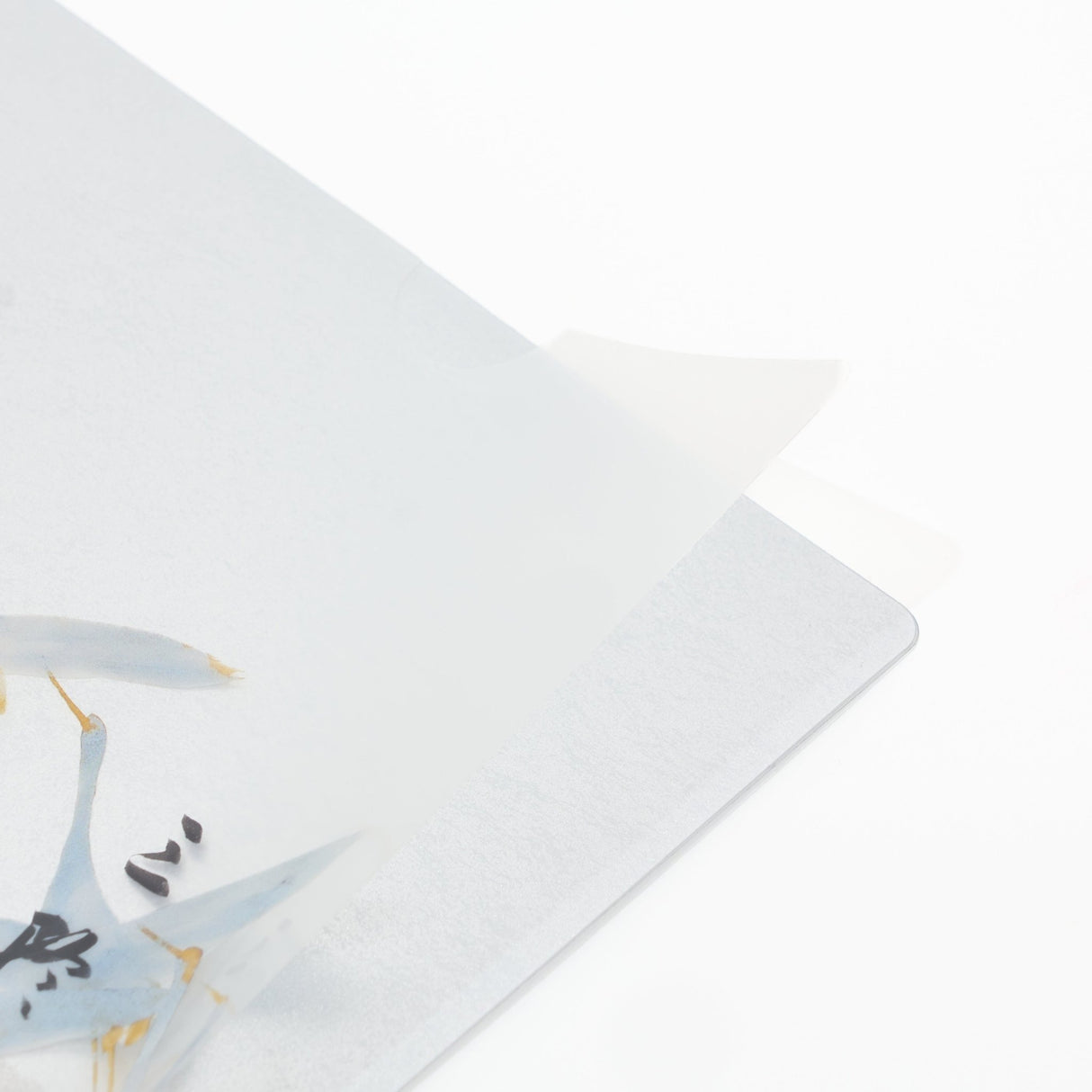 Anthology with Cranes and Thirty - Six Immortal Poets Silver Foil A4 Clear File / Benrido - bungu