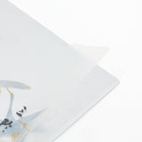 Anthology with Cranes and Thirty - Six Immortal Poets Silver Foil A4 Clear File / Benrido - bungu