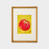 [Limited] Art Touch Yuko Kurihara A4 Art Poster with Teak Frame / TOUCH & FLOW