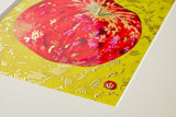 [Limited] Art Touch Yuko Kurihara A4 Art Poster with Teak Frame / TOUCH & FLOW
