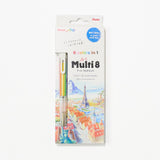 Art Multi 8 Multicolor Pencil - Sketching & Illustration Edition / Pentel - bungu