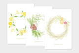 Art Touch Asako Yoshinaka Seasonal Wreath Postcards / TOUCH & FLOW - bungu