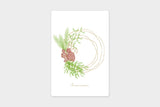 Art Touch Asako Yoshinaka Seasonal Wreath Postcards / TOUCH & FLOW - bungu