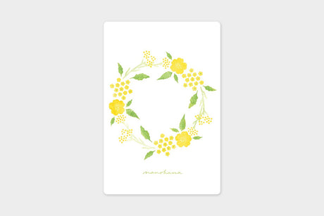 Art Touch Asako Yoshinaka Seasonal Wreath Postcards / TOUCH & FLOW - bungu