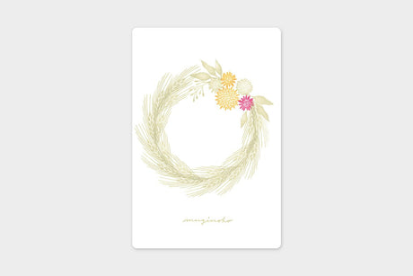 Art Touch Asako Yoshinaka Seasonal Wreath Postcards / TOUCH & FLOW - bungu