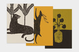 Art Touch Kazuko Furuta Letterpress Postcards / TOUCH & FLOW - bungu