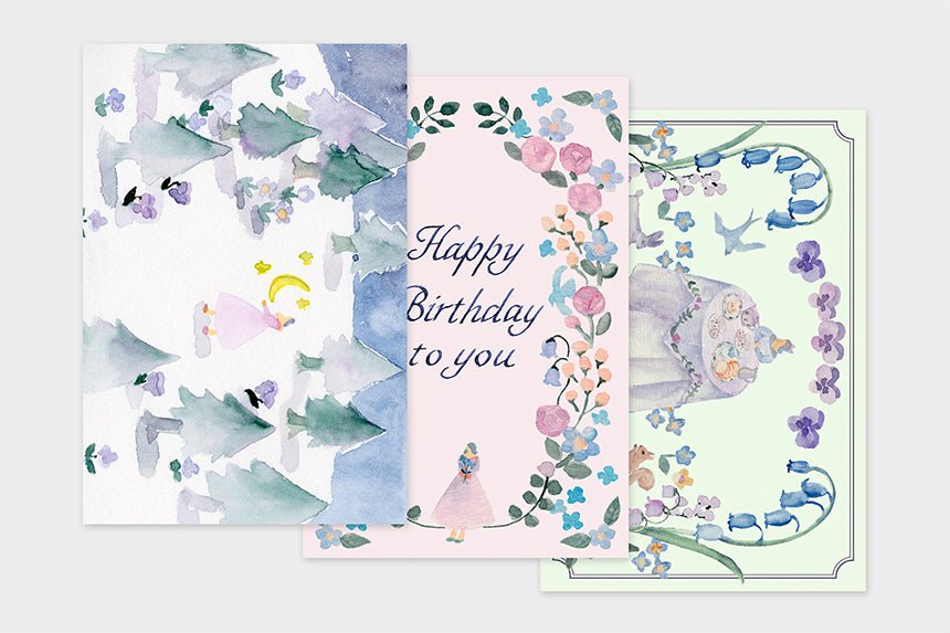 Art Touch kin.iro.hitode Postcards / TOUCH & FLOW - bungu