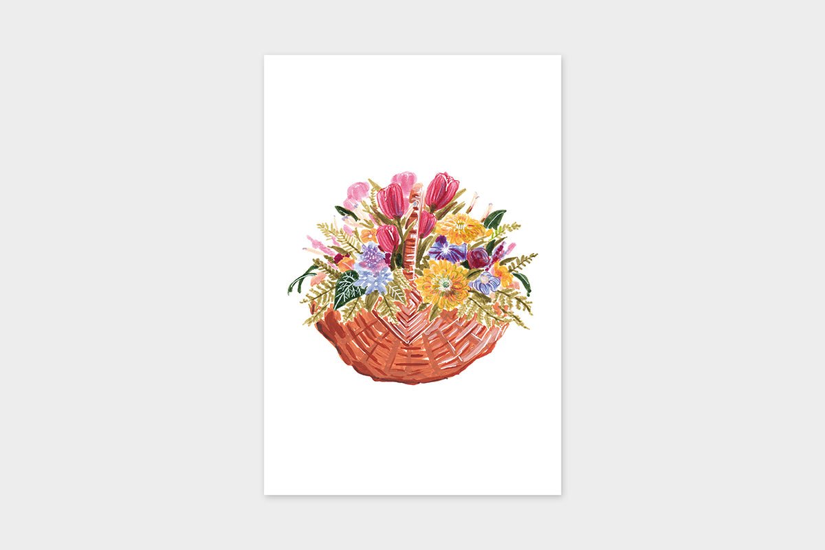 Art Touch MARU Floral Pattern Postcards / TOUCH & FLOW - bungu